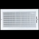 airgrilles 16 x 8 duct opening  -  1 way steel air supply diffuser for sidewall and ceiling hnd-asg-wh-1way-16x8 764613097719 - 1